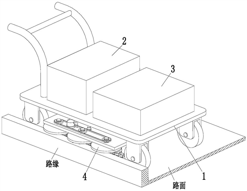 A road surface cleaning and sanitation equipment