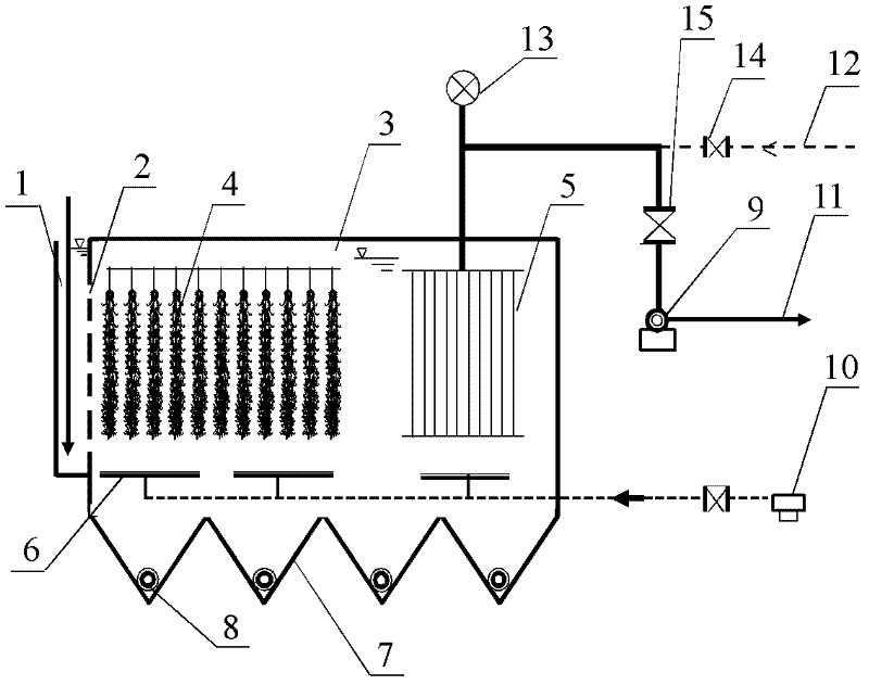 Integrated reactor and method for removing ammonia nitrogen in drinking water