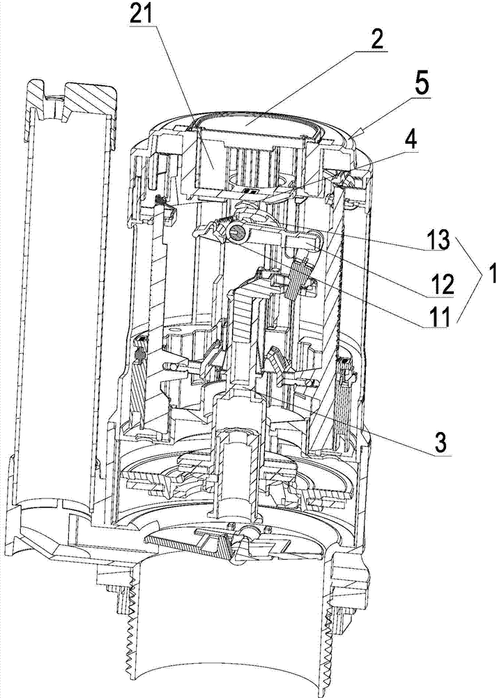 Free-control lifting rod assembly of drain valve