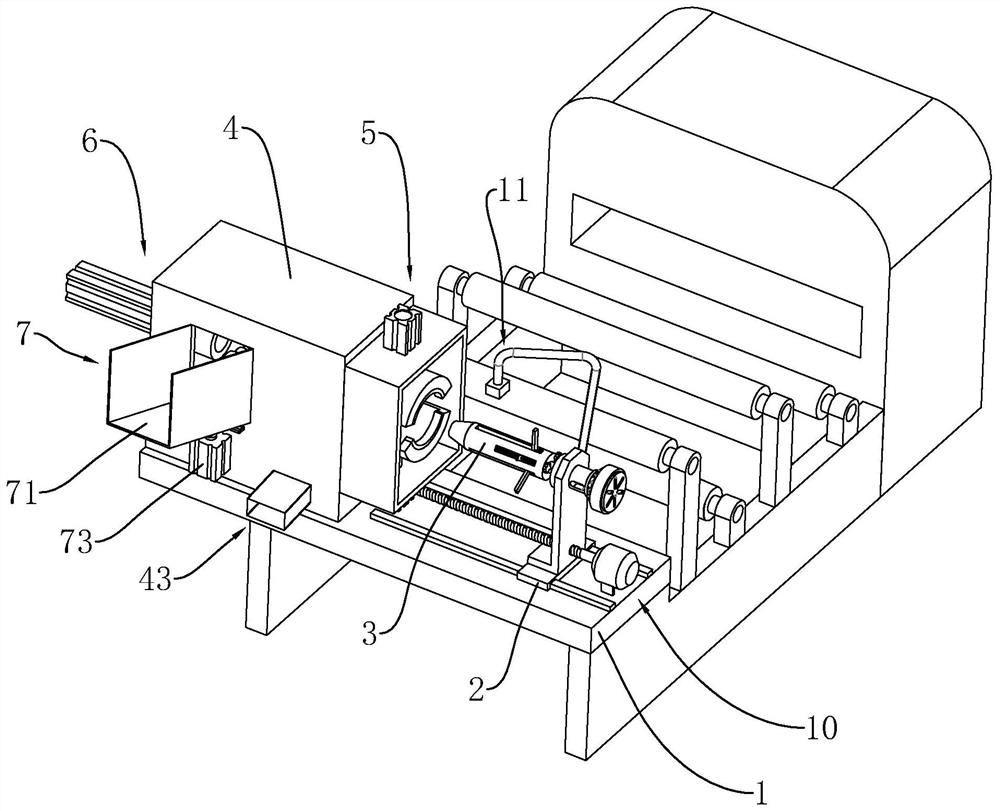 A film loading mechanism of a film laminating machine