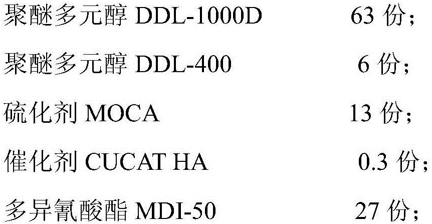 Polyurethane elastomer antifreezing faucet and preparation method thereof