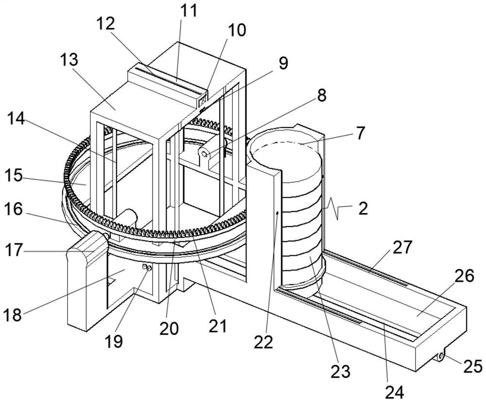 Up-and-down conveying device for metal circular plates with different thicknesses