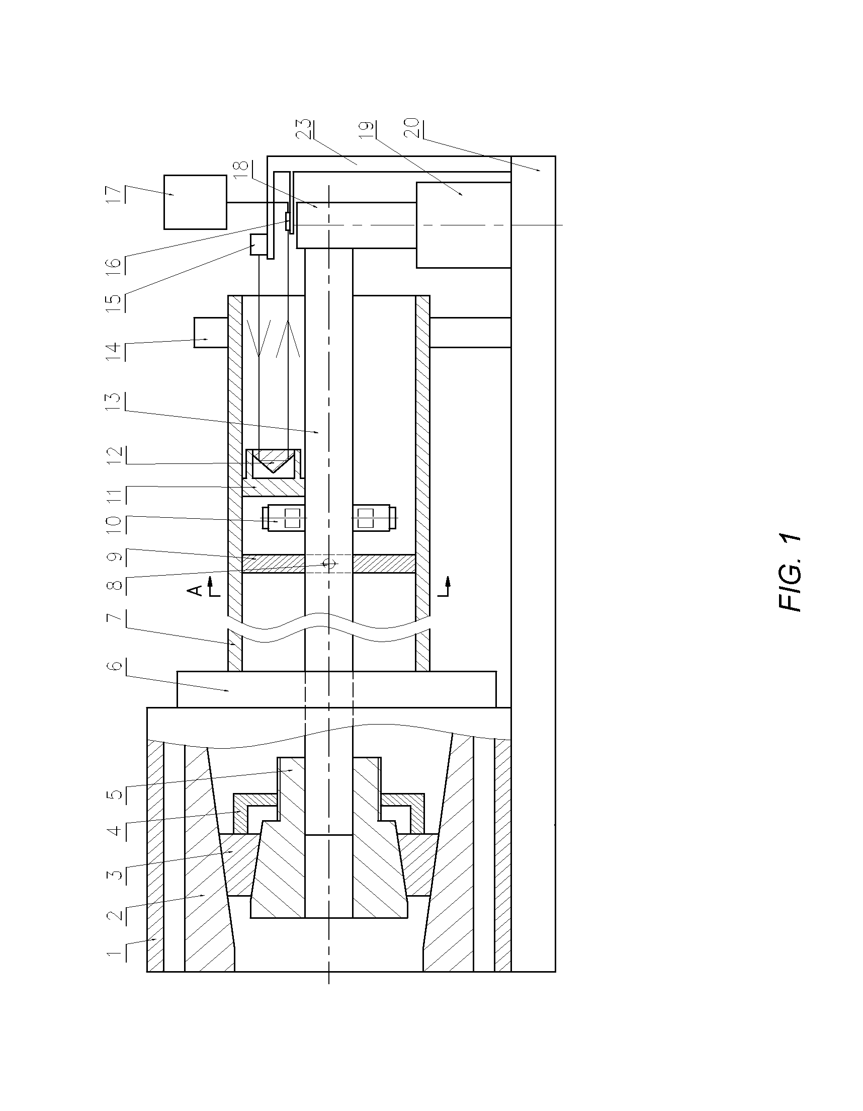 Deep hole machining on-line deviating correction device based on laser detection