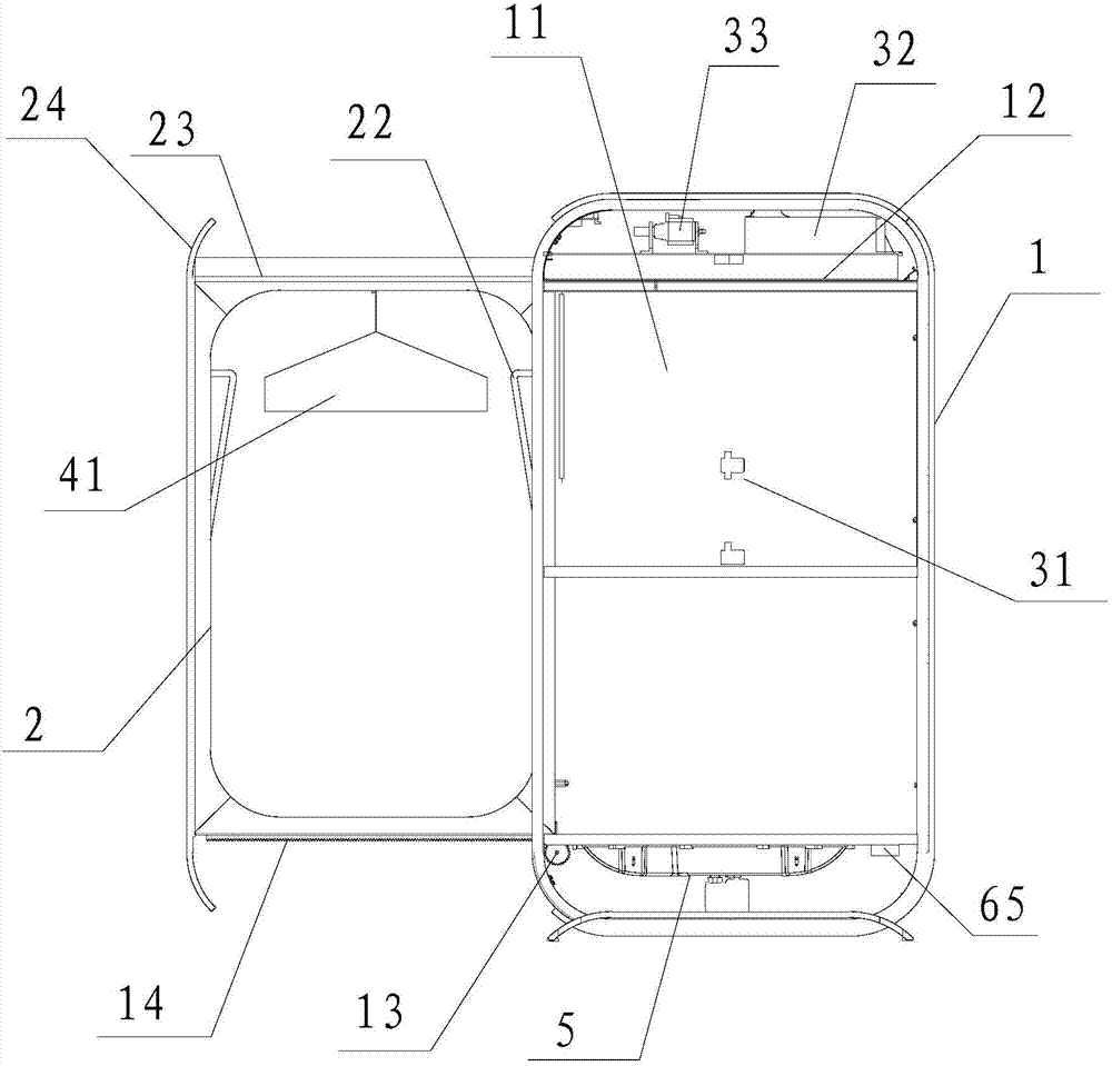 Double-channel cyclic heating system of clothing care machine