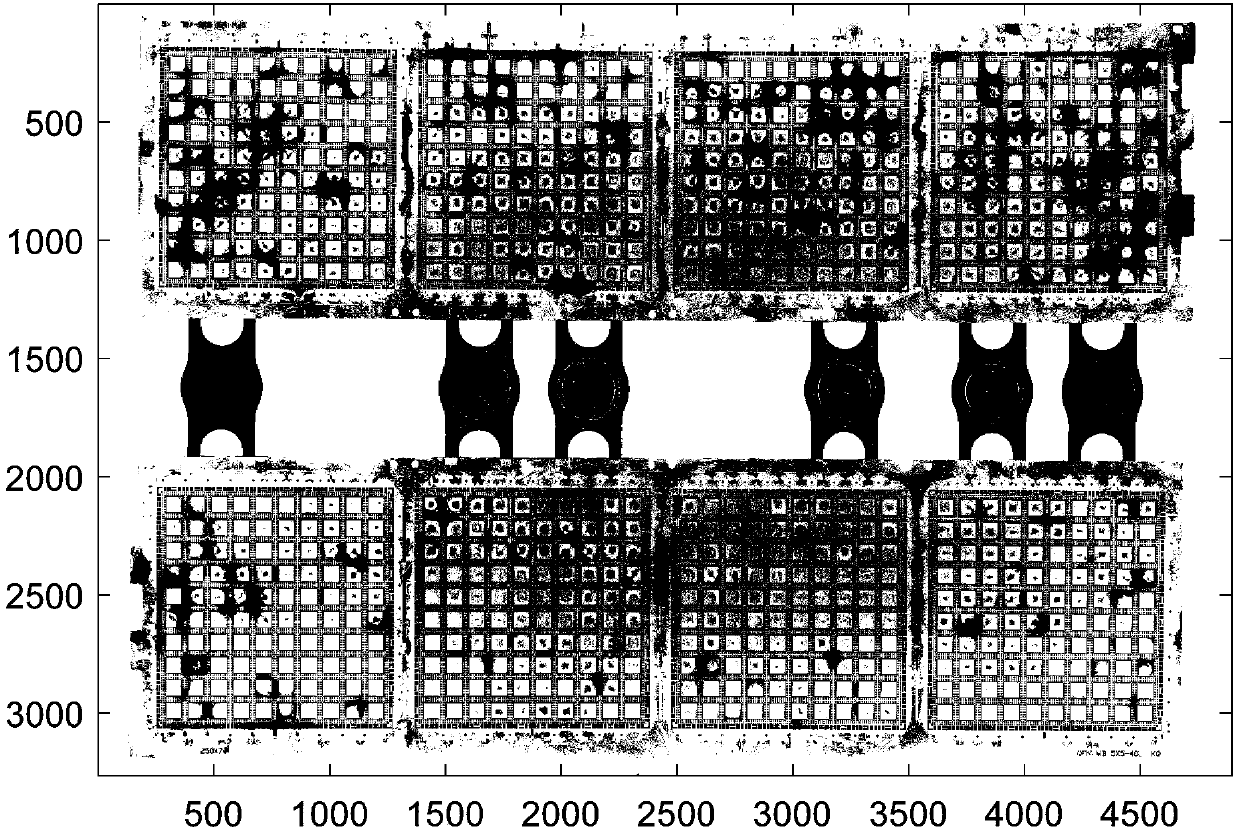 Semiconductor chip overflow material quick detection method based on image segmentation algorithm