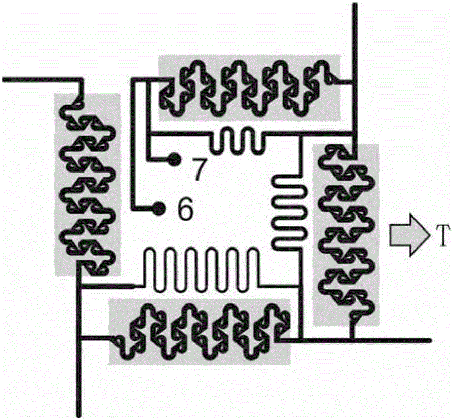 Micro-device for removing cell cryoprotective agent on basis of multistage dialysis method