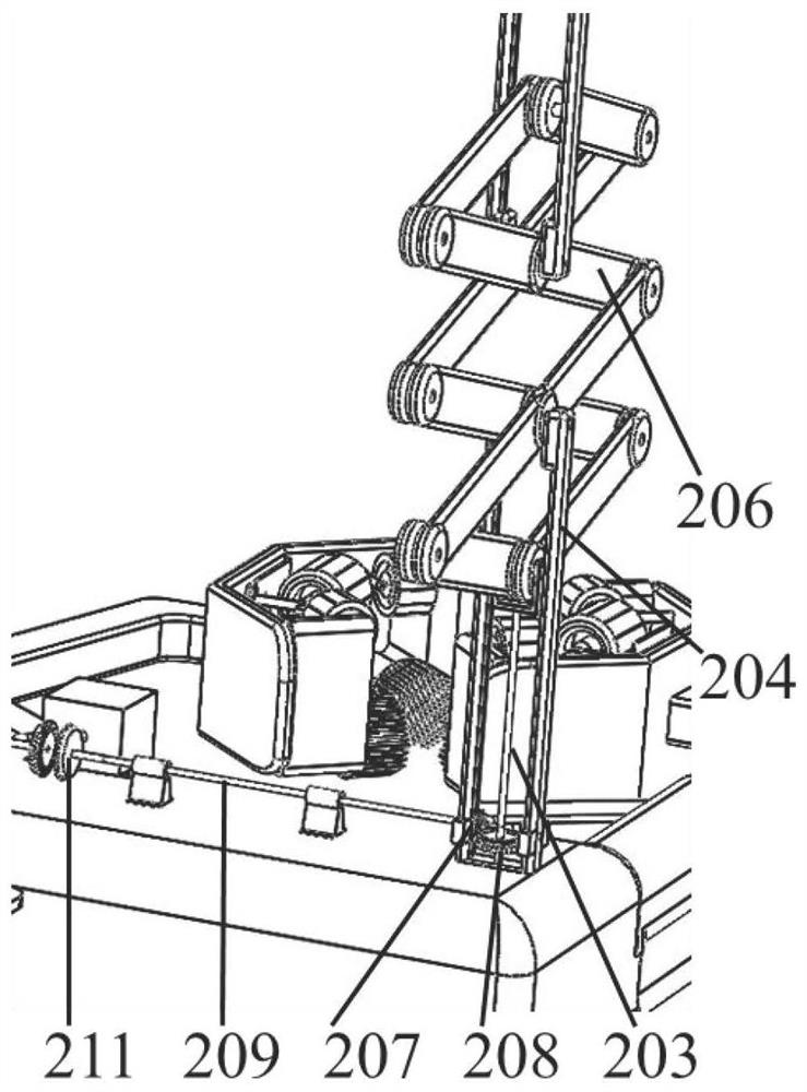 Mine steel wire rope dust and dirt removing robot and working method