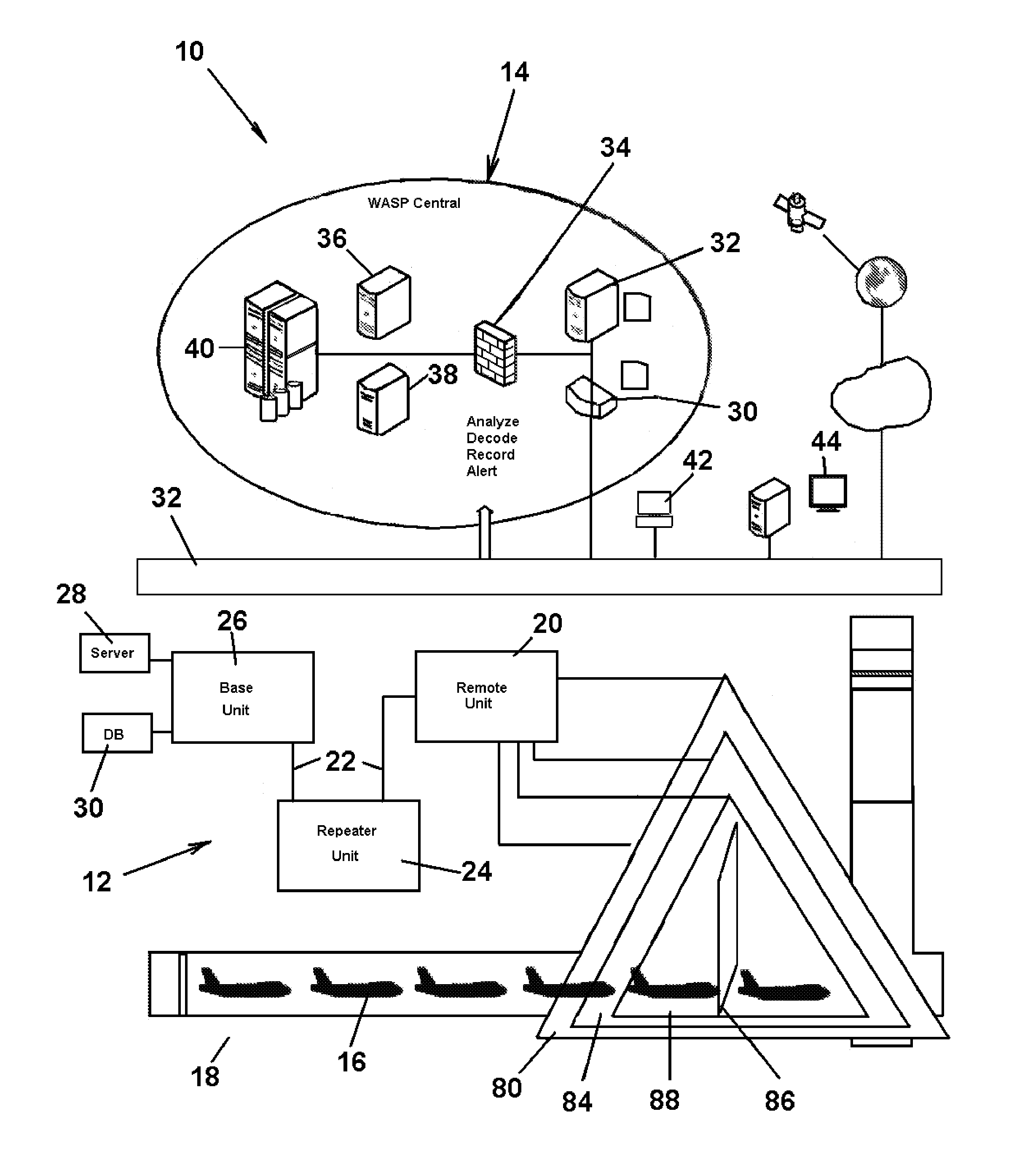 Aircraft monitoring and identification system