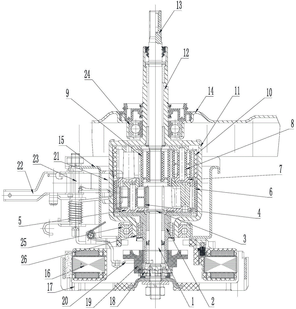 Washing machine speed reduction clutch and washing machine