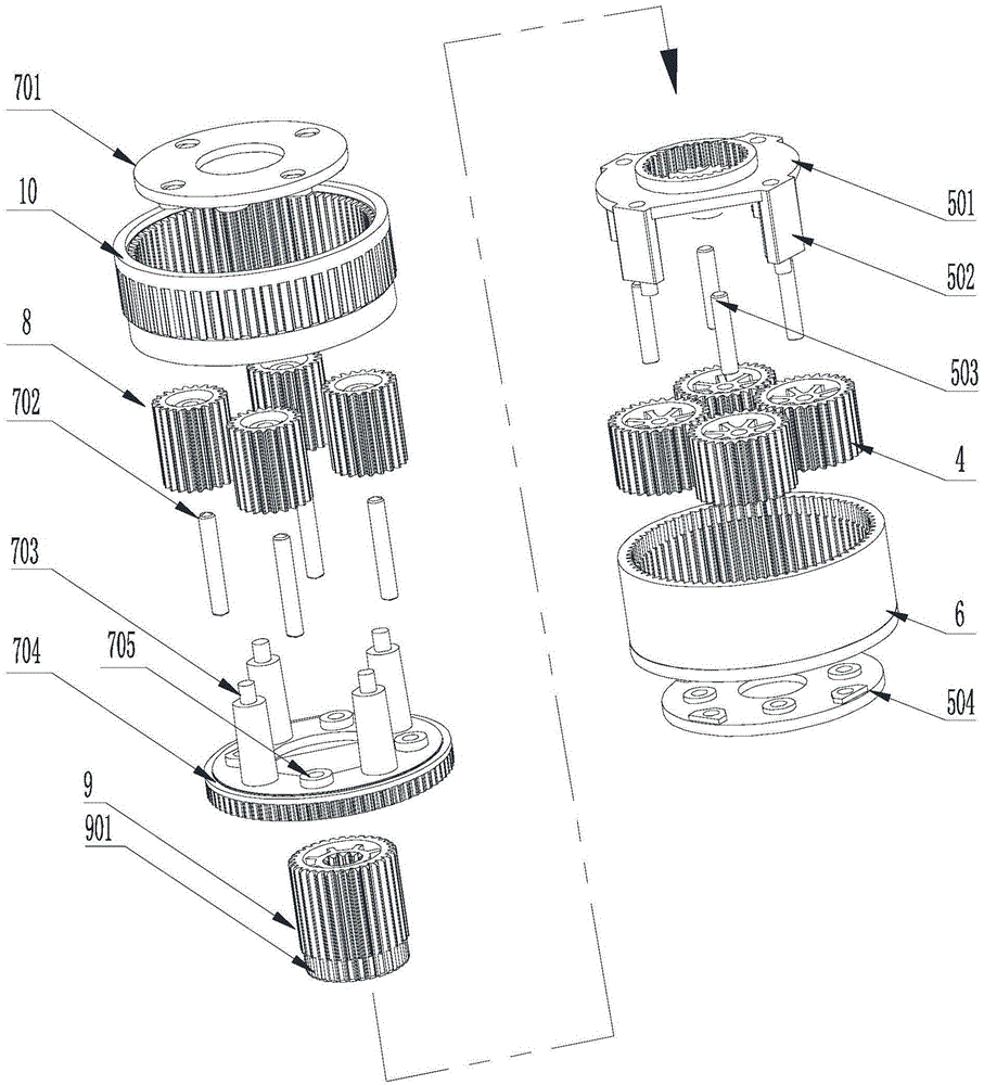 Washing machine speed reduction clutch and washing machine