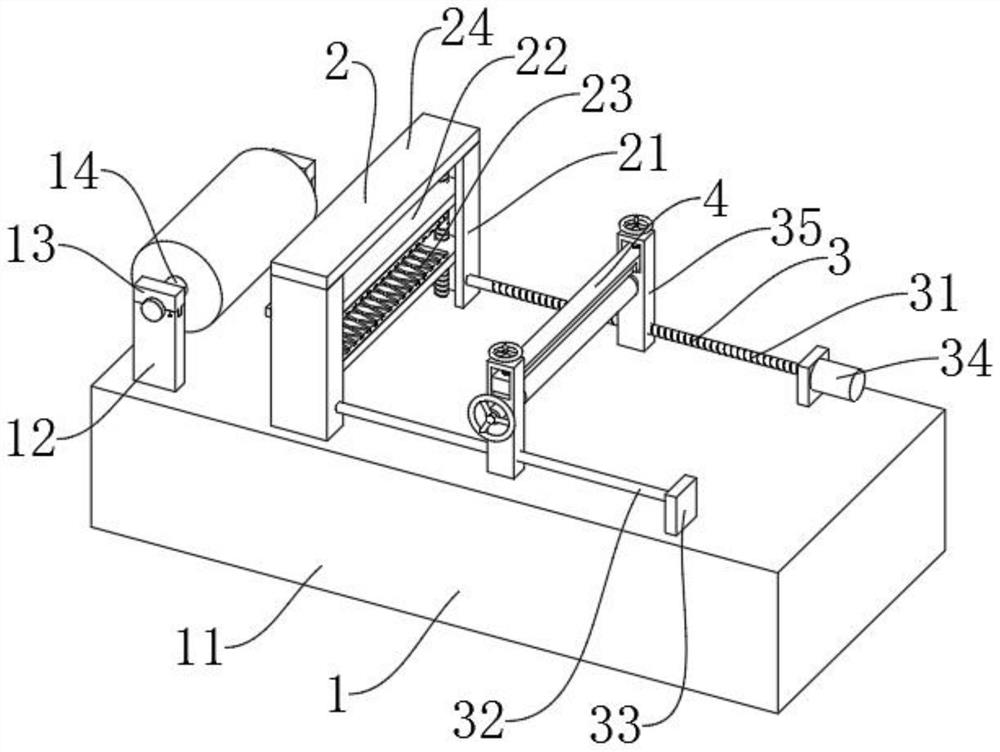 Tensile property detection device for energy-saving building material light-transmitting heat-insulating film production