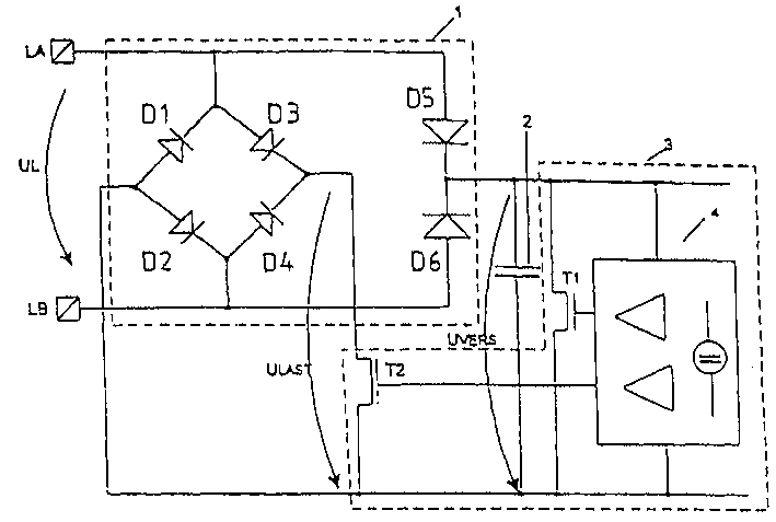 Supply voltage processing circuit and data carrier with supply voltage processing circuit