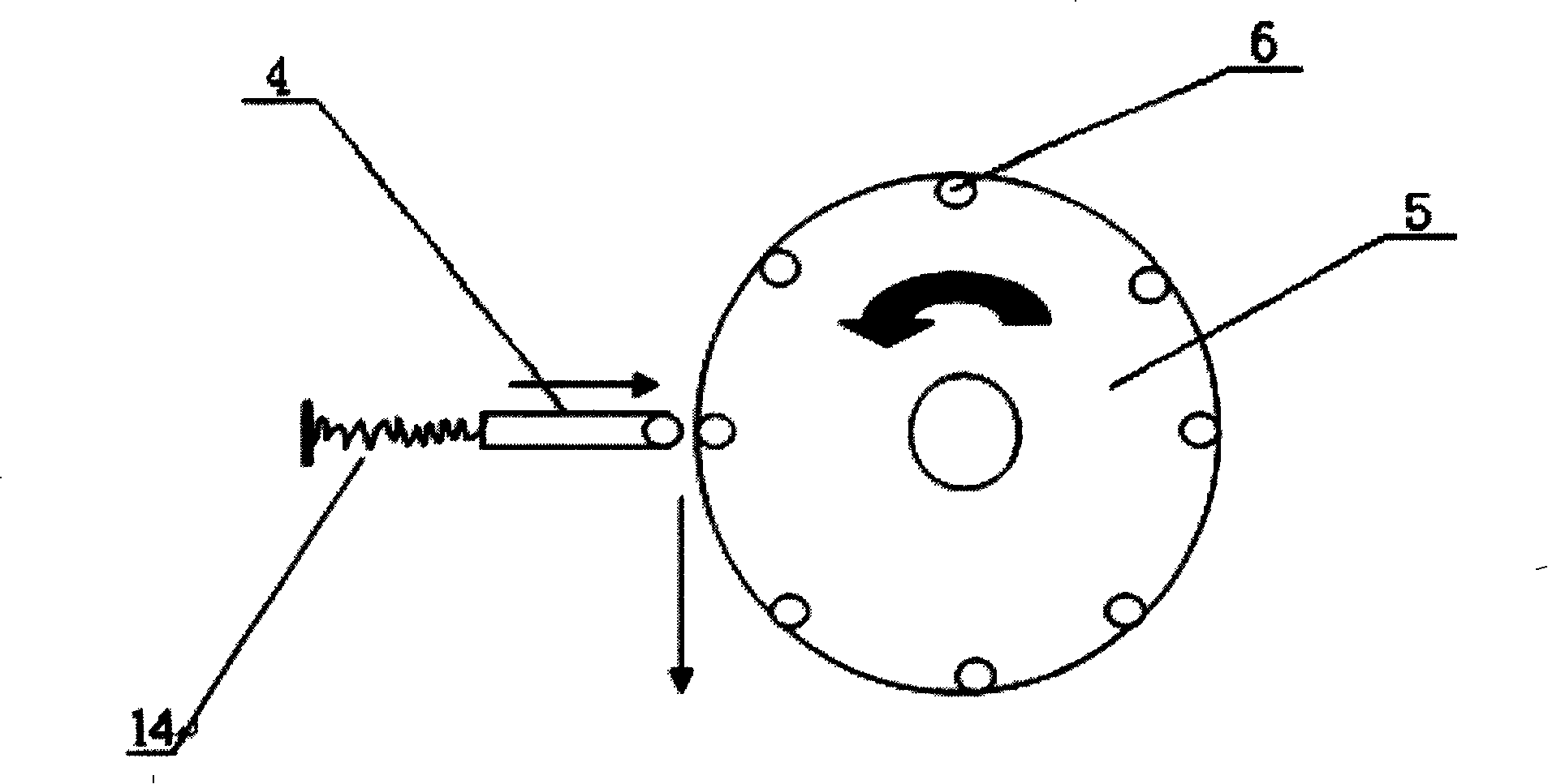 Cotton stalk skin-core mechanical separation method and special equipment