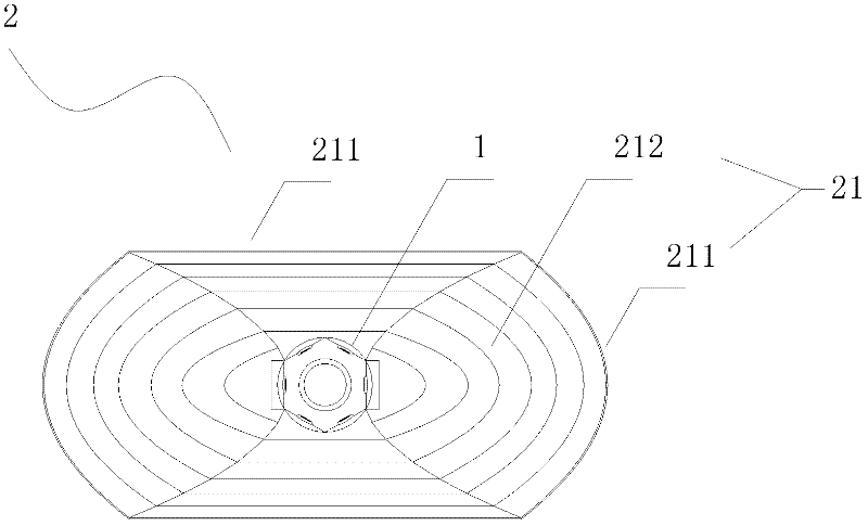 LED (Light-Emitting Diode) three-dimensional packaging-based vehicle headlamp and vehicle illumination method