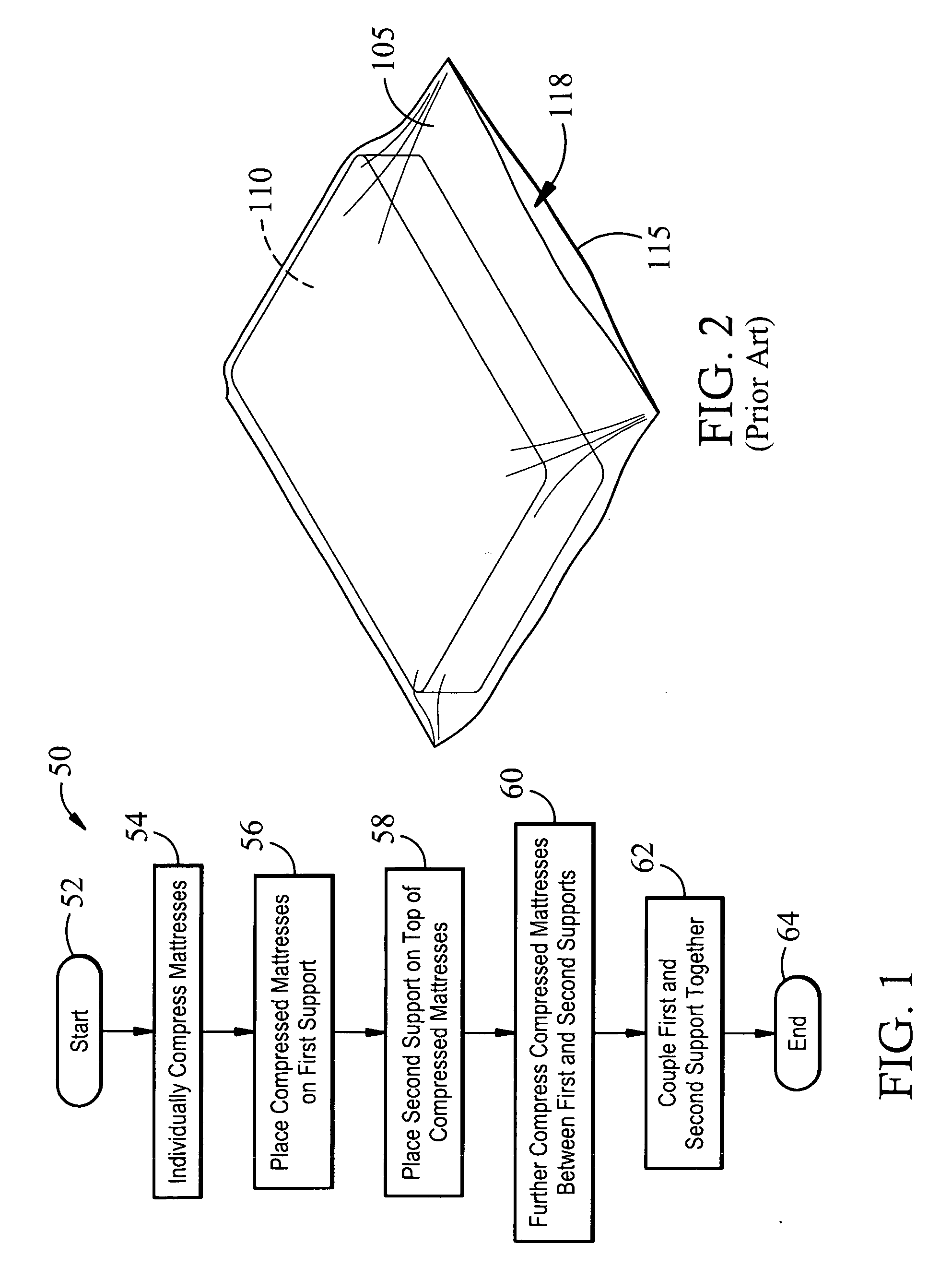 Method and system for preparing mattresses for shipment