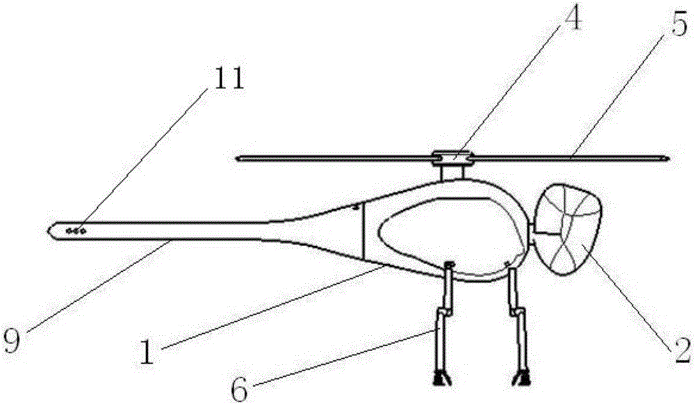 Bionic unmanned scout helicopter