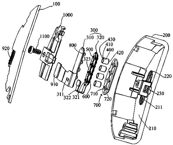 Charging needle water-resistant mounting structure, charging needle water resistance detection method and wrist-mounted equipment