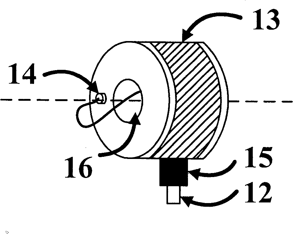 Rotating type diffused fluorescent chromatographic imaging system