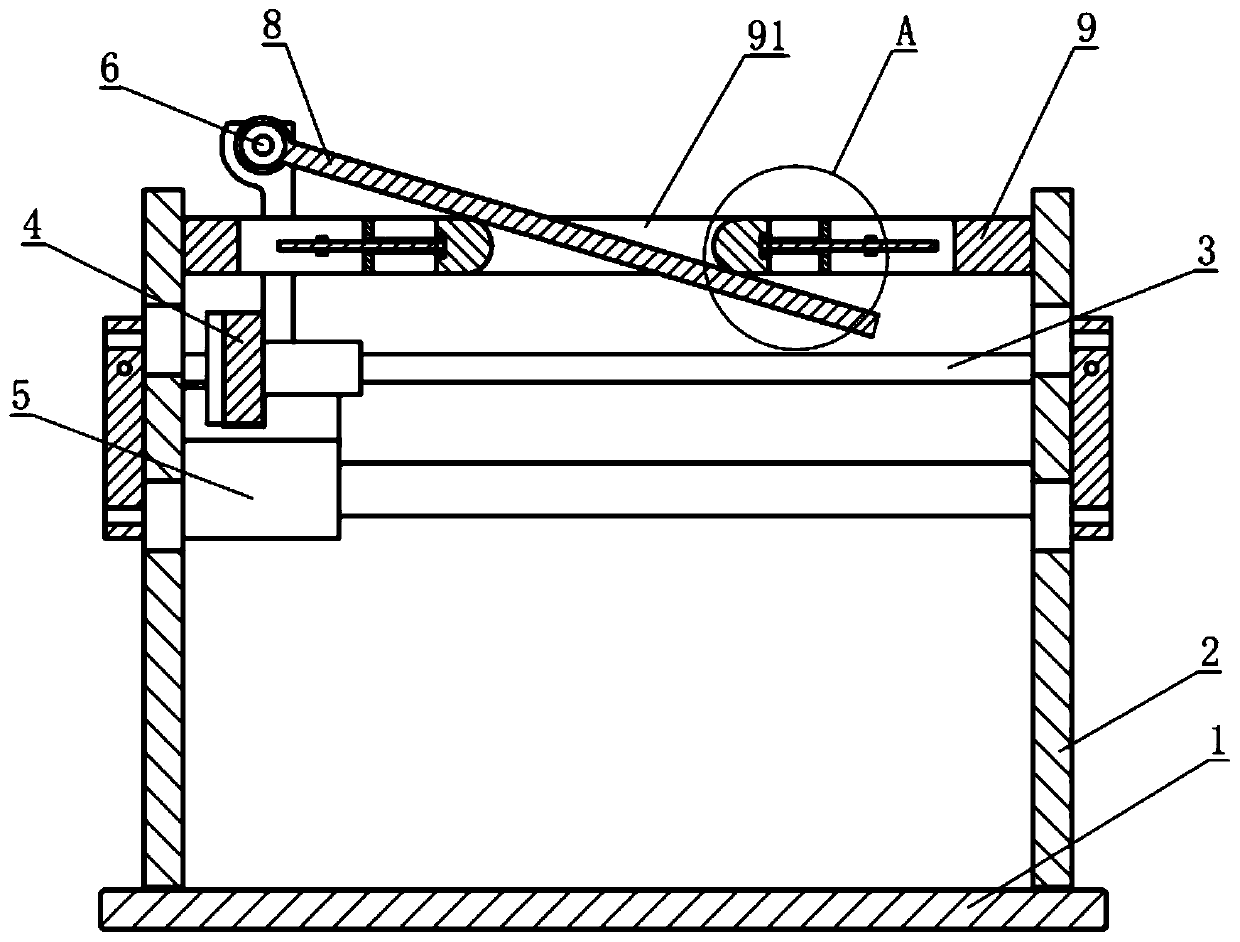 Self-adjusting type ink box dry blowing device