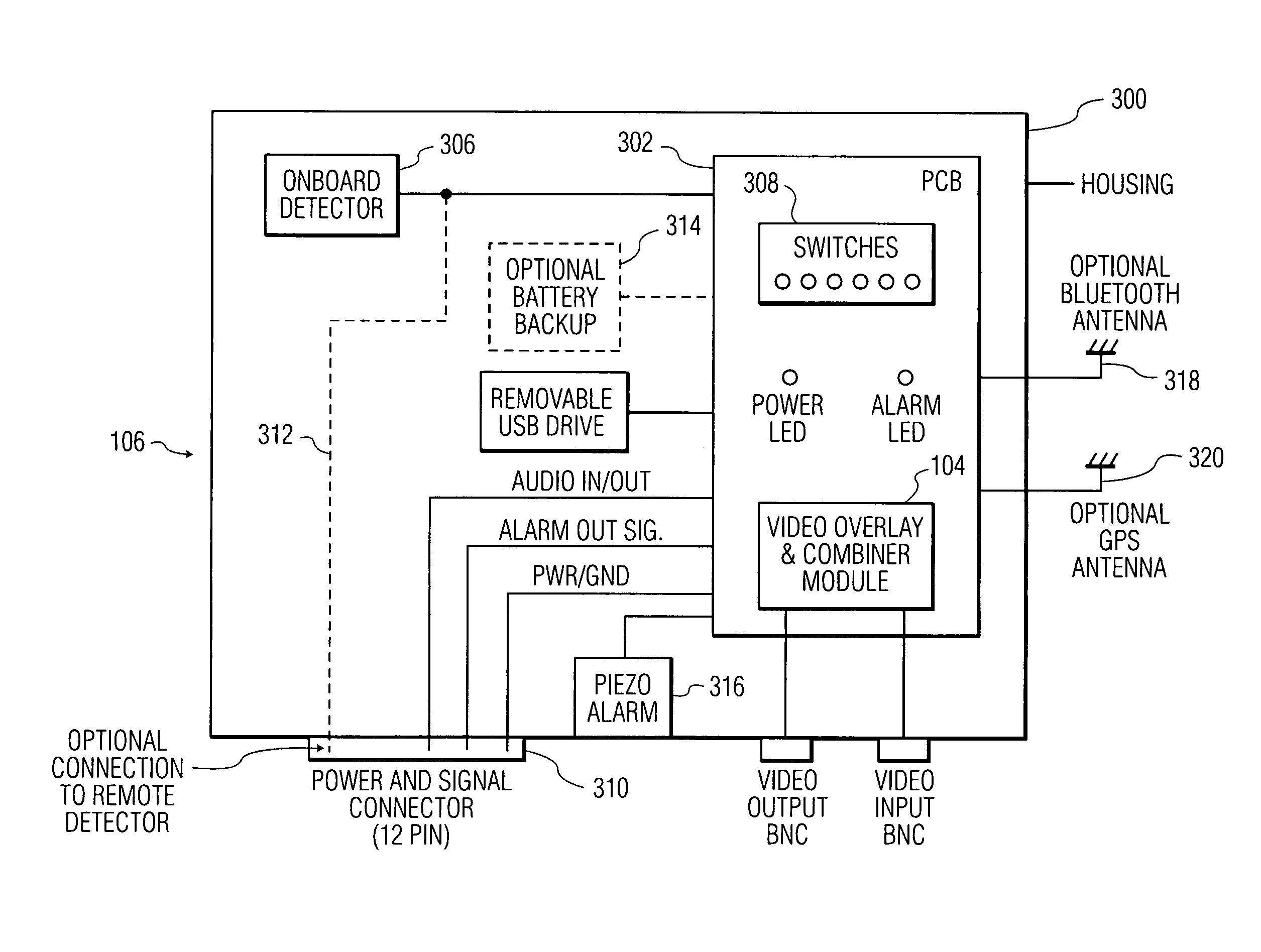 Environmental hazard warning system