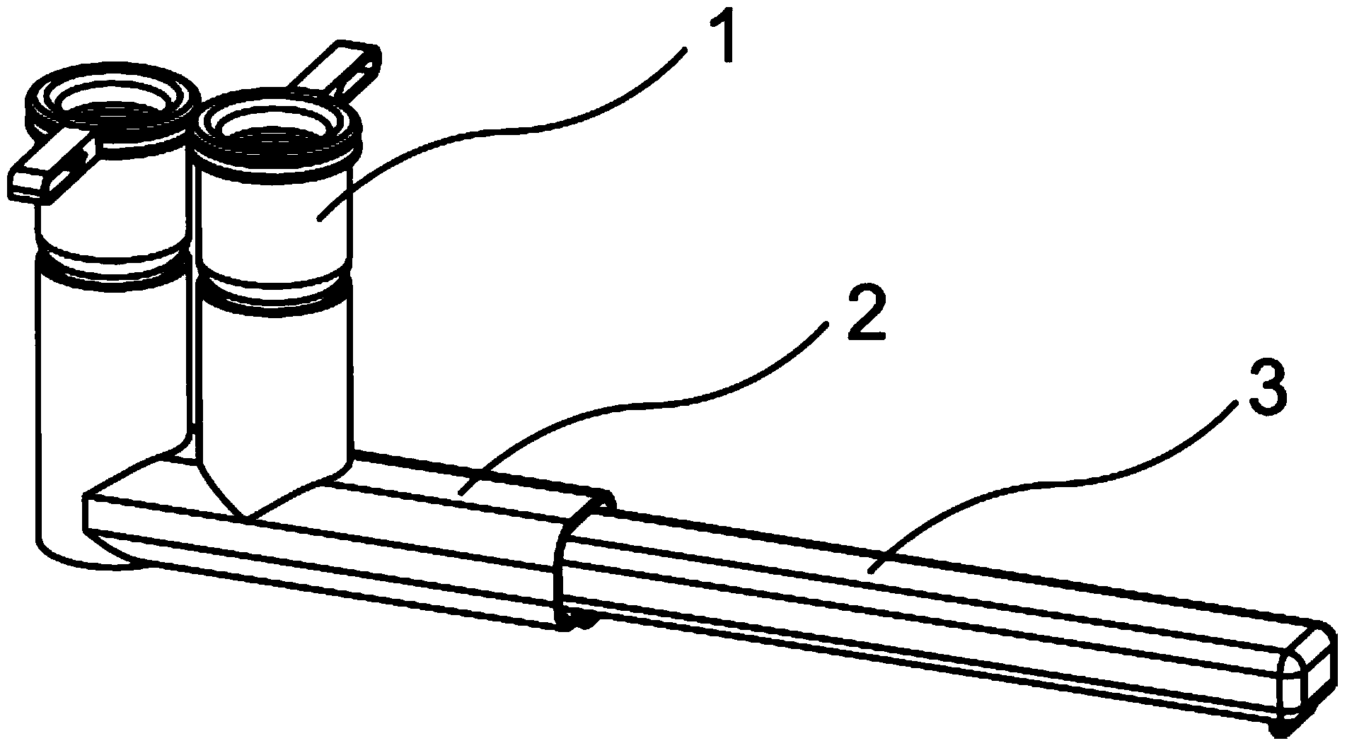 Closed chromatographic test paper detection device as well as using method thereof