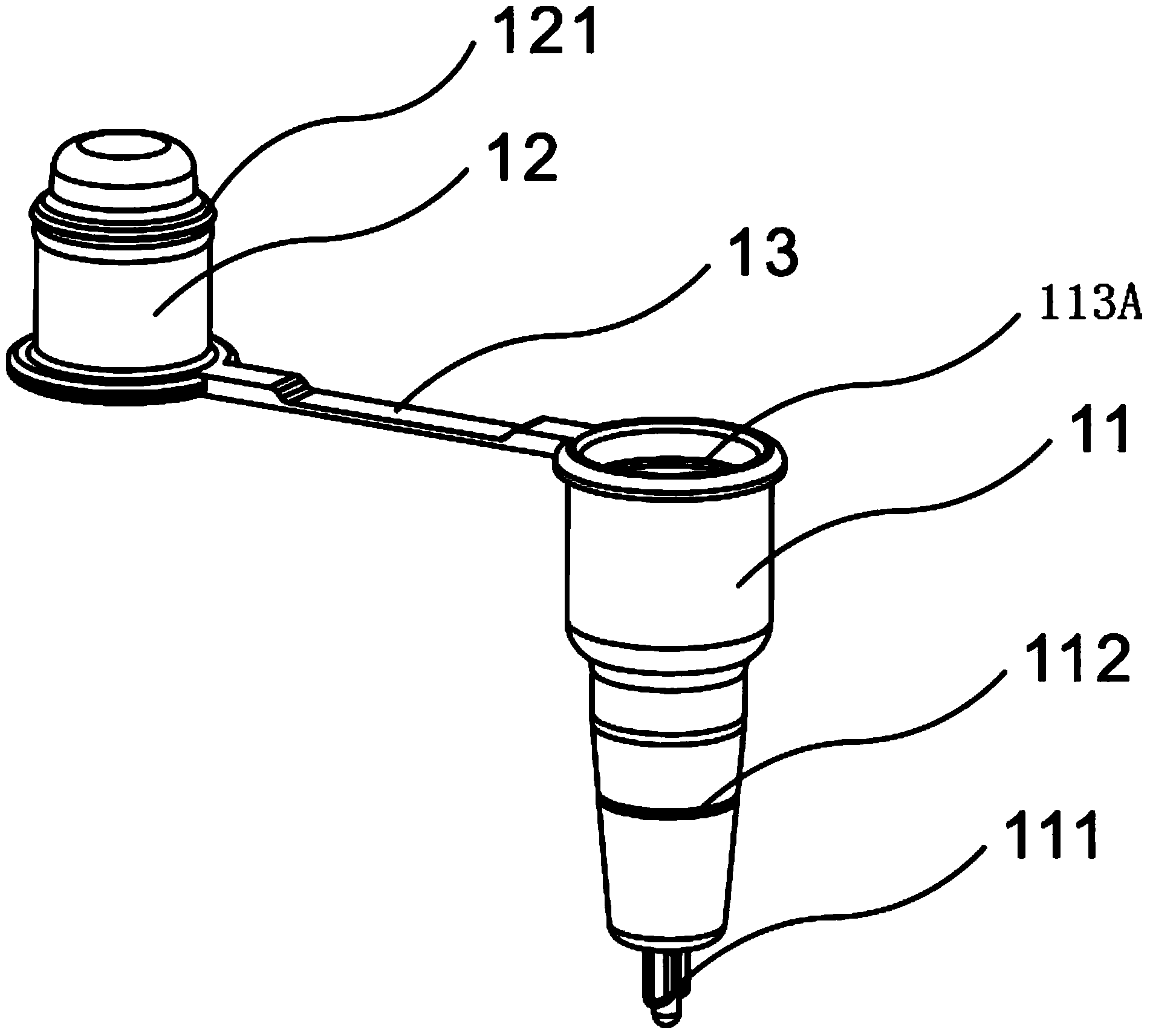 Closed chromatographic test paper detection device as well as using method thereof