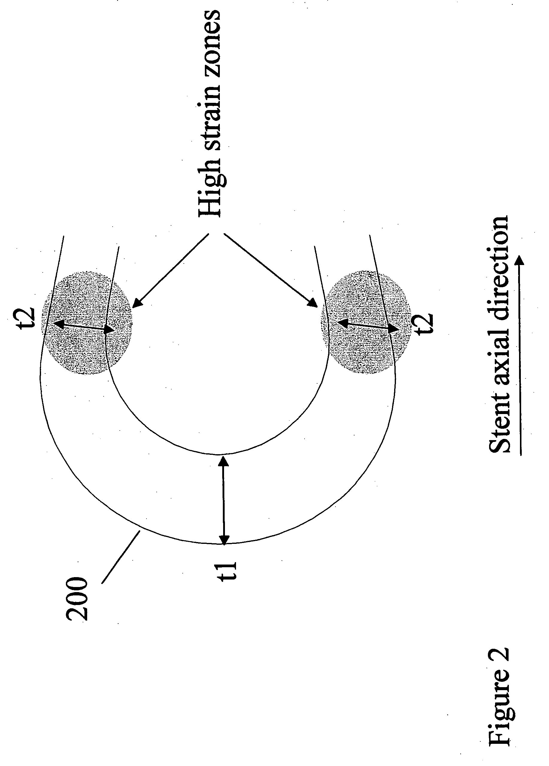 Polymeric stent having modified molecular structures in the flexible connections