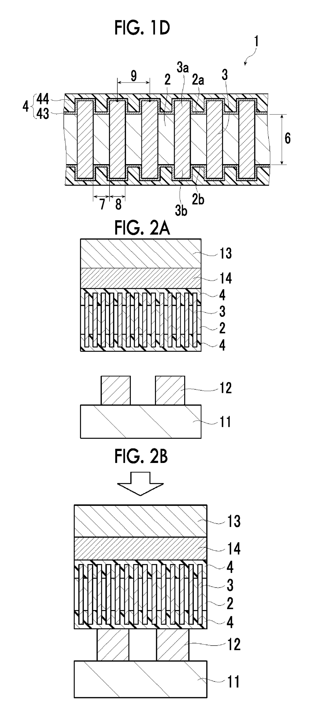 Anisotropic conductive bonding member, semiconductor device, semiconductor package and semiconductor device production method