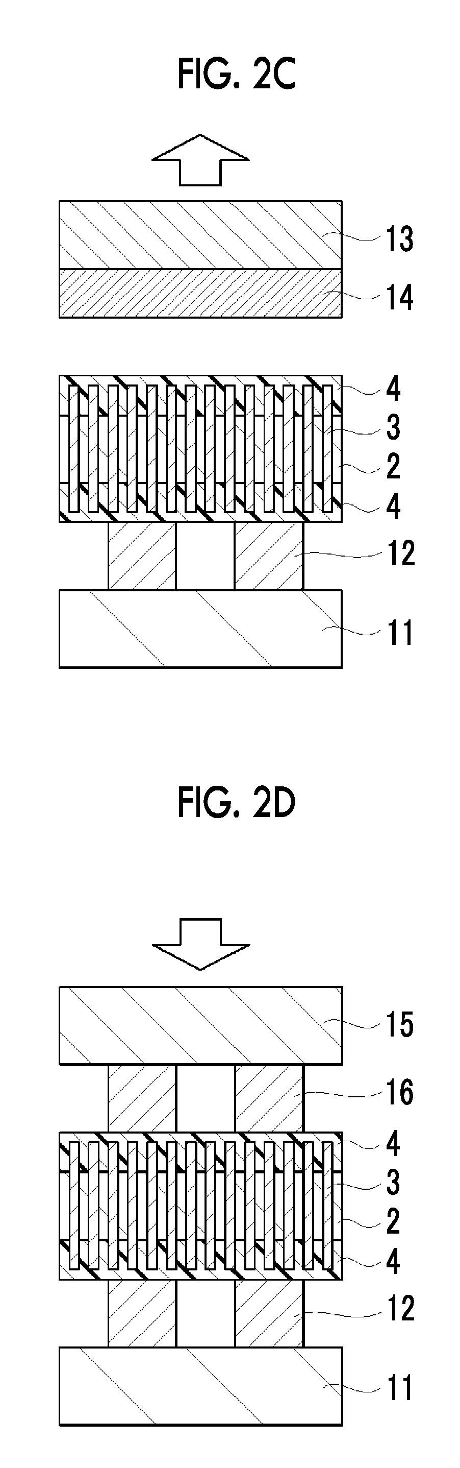 Anisotropic conductive bonding member, semiconductor device, semiconductor package and semiconductor device production method