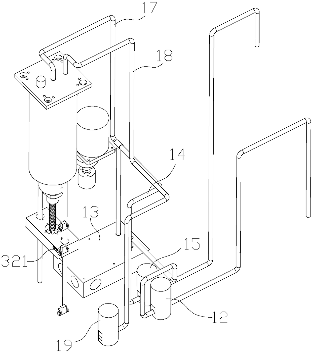 Device for preparing dissolution media