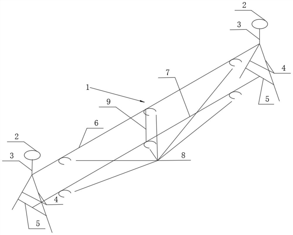 Cast-in-place floor slab quality control device and construction method thereof