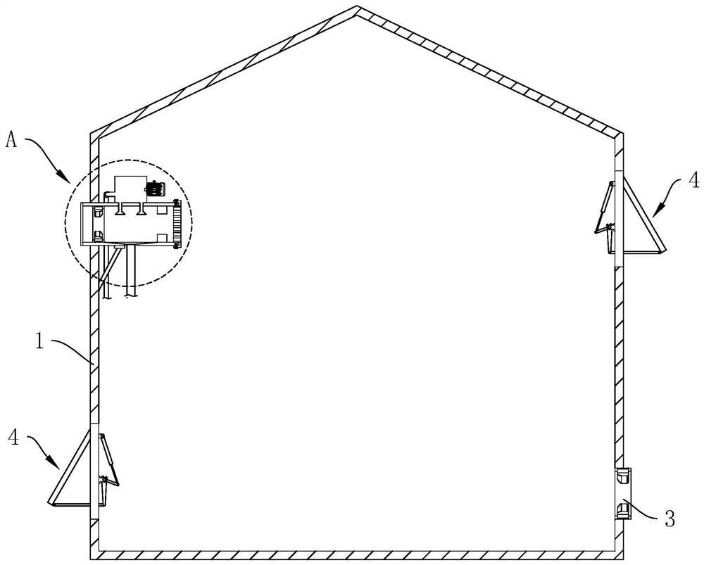 Indoor decoration ventilation energy-saving system