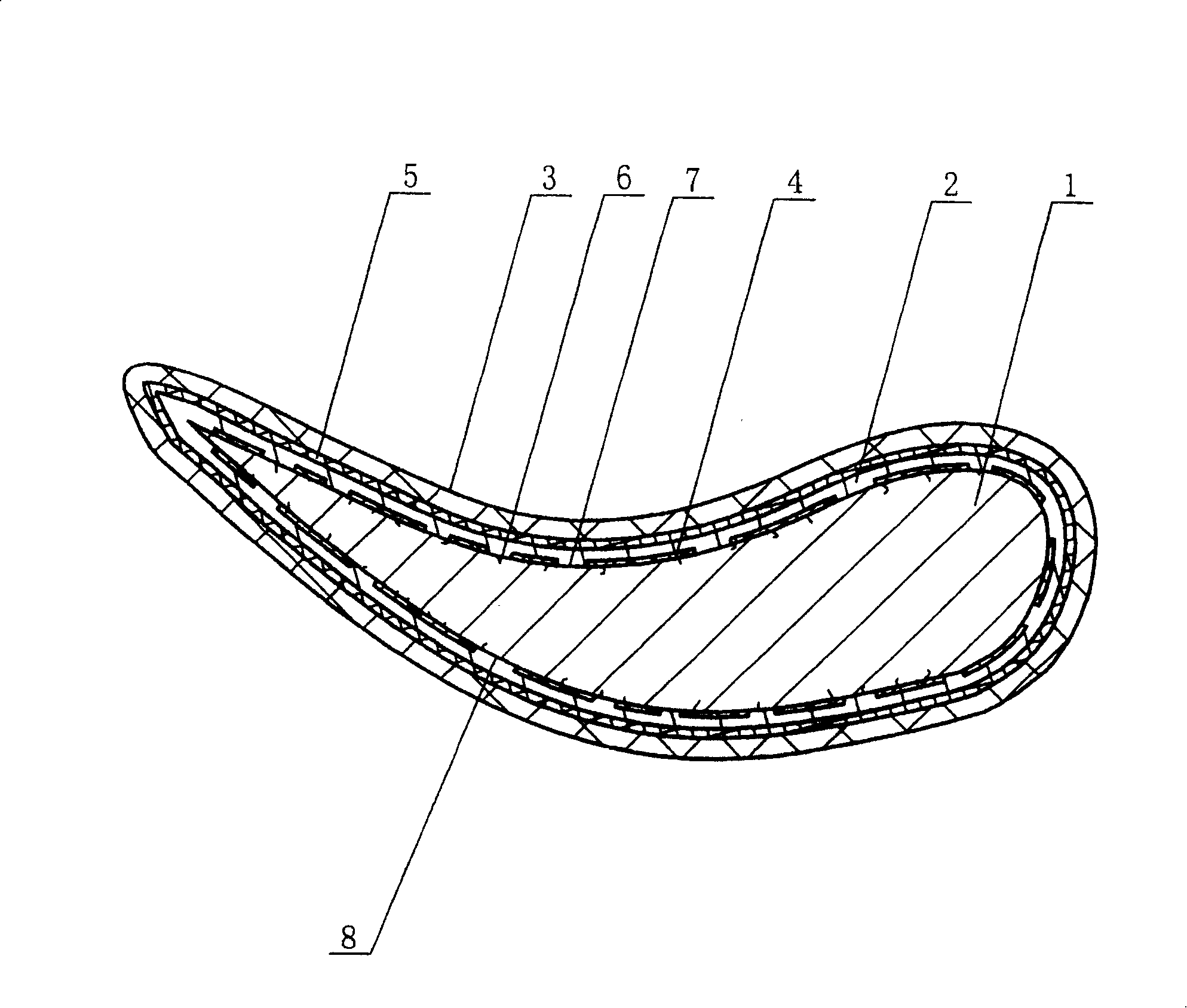 Cleaning and servicing technology for turbine blade basal body surface by strong current pulsed ionizing beam