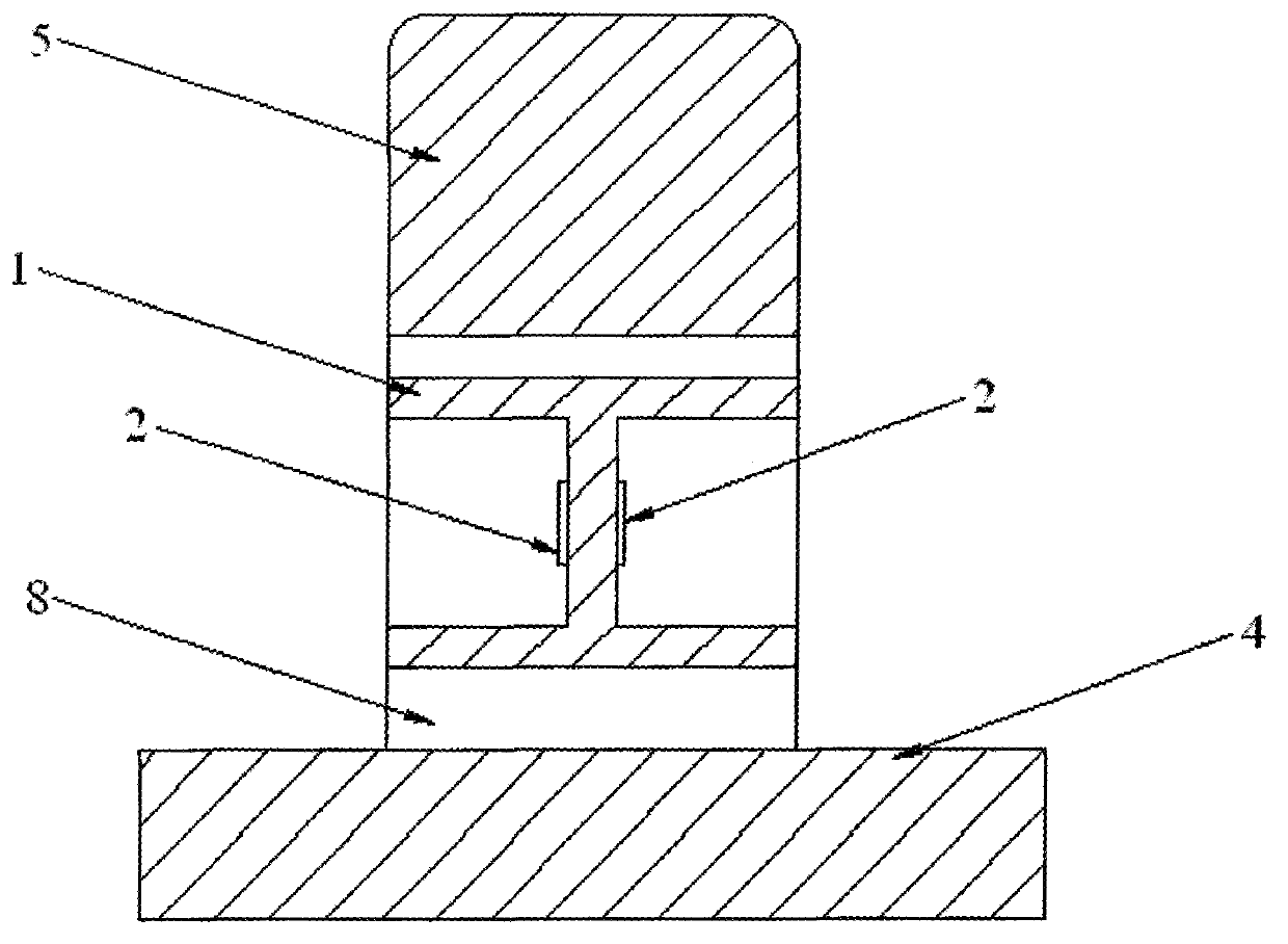 Railroad track scale sensor and producing method thereof