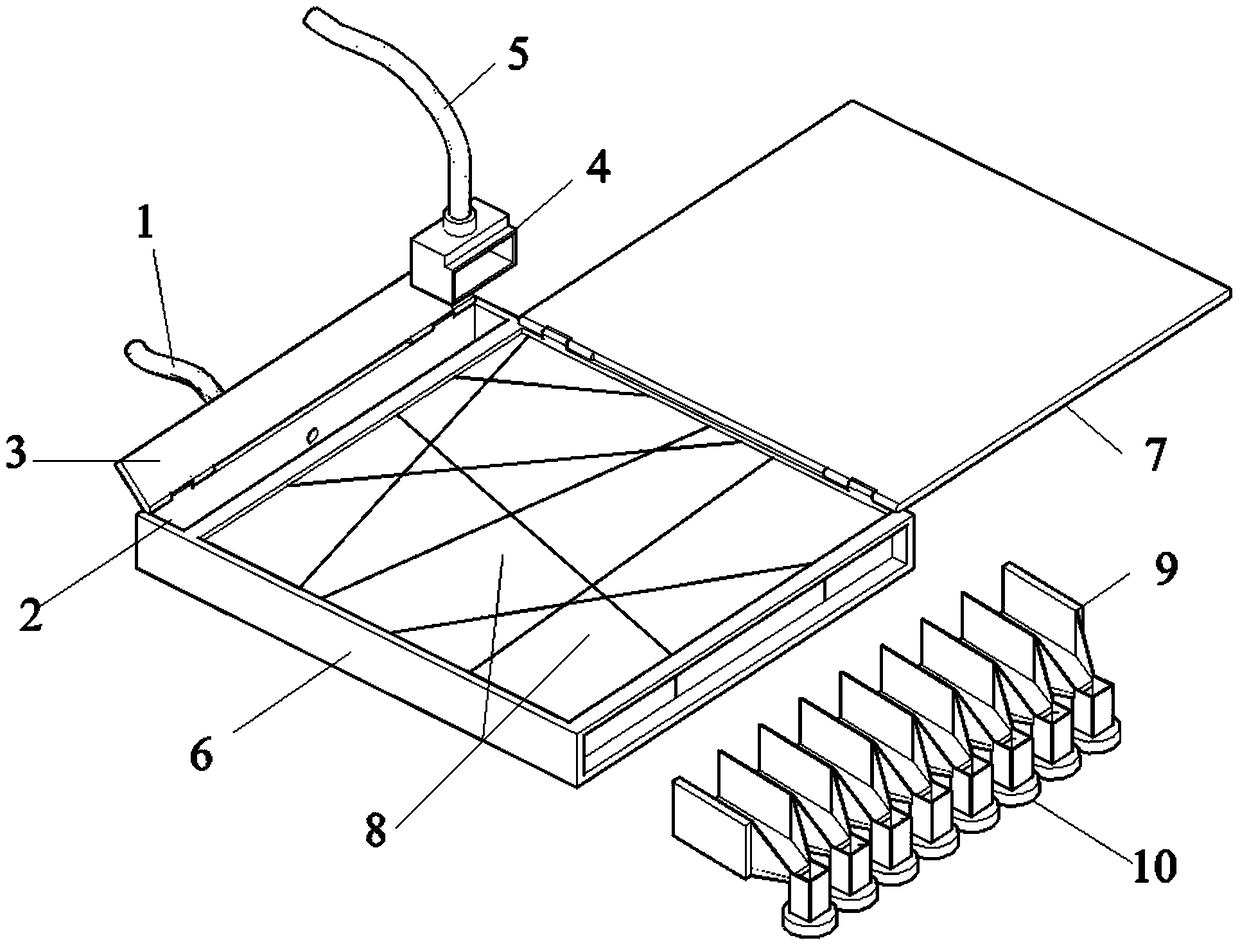 Visualized two-dimensional fracture network rock mass seepage dynamic real-time monitoring system and method