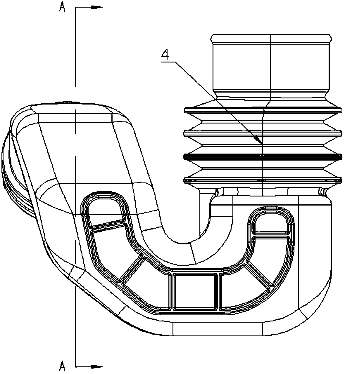 Anti-overflow device at roller water injection port and roller washing machine