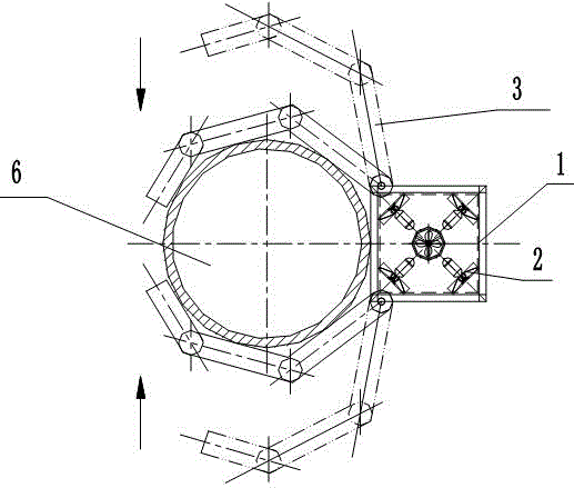 Underwater robot positioning system based on double-manipulator encircling pile column