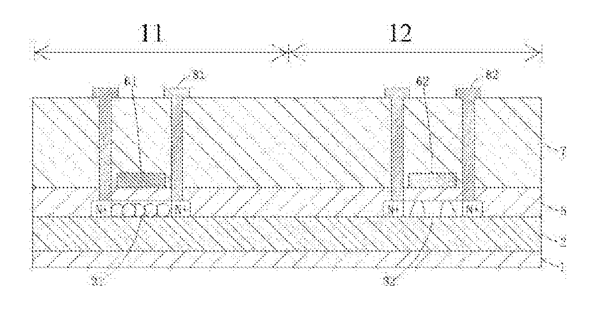 LTPS TFT Substrate Structure and Method of Forming the Same