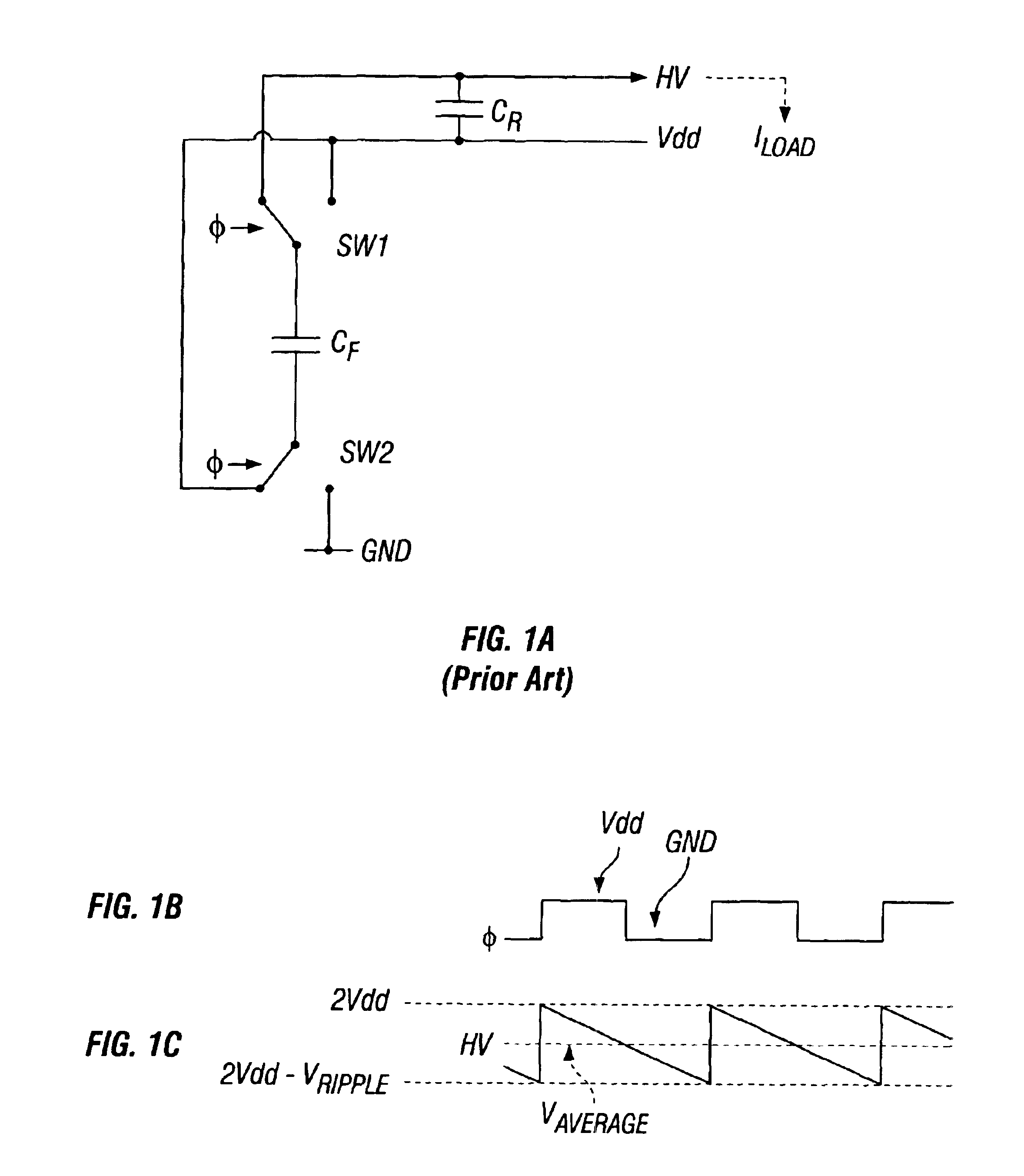 Continuous linear regulated zero dropout charge pump with high efficiency load predictive clocking scheme