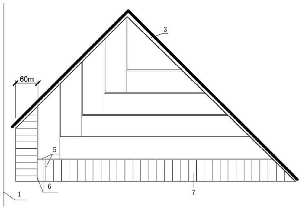 Construction method for progressive excavation of plain river-adjacent reservoir basin under mucky soil condition