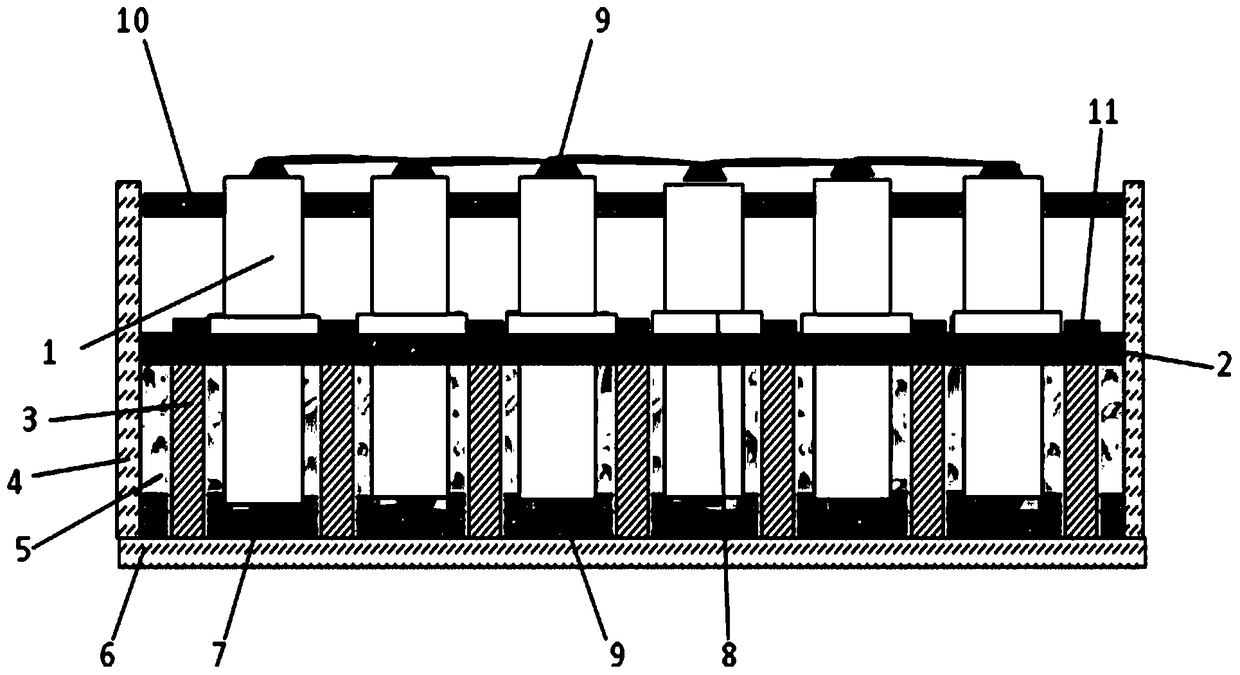 A cooling device for a power battery