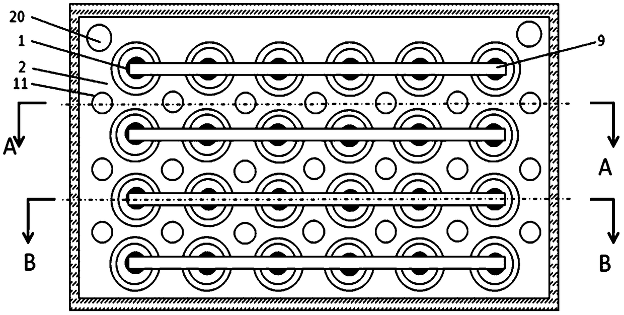 A cooling device for a power battery