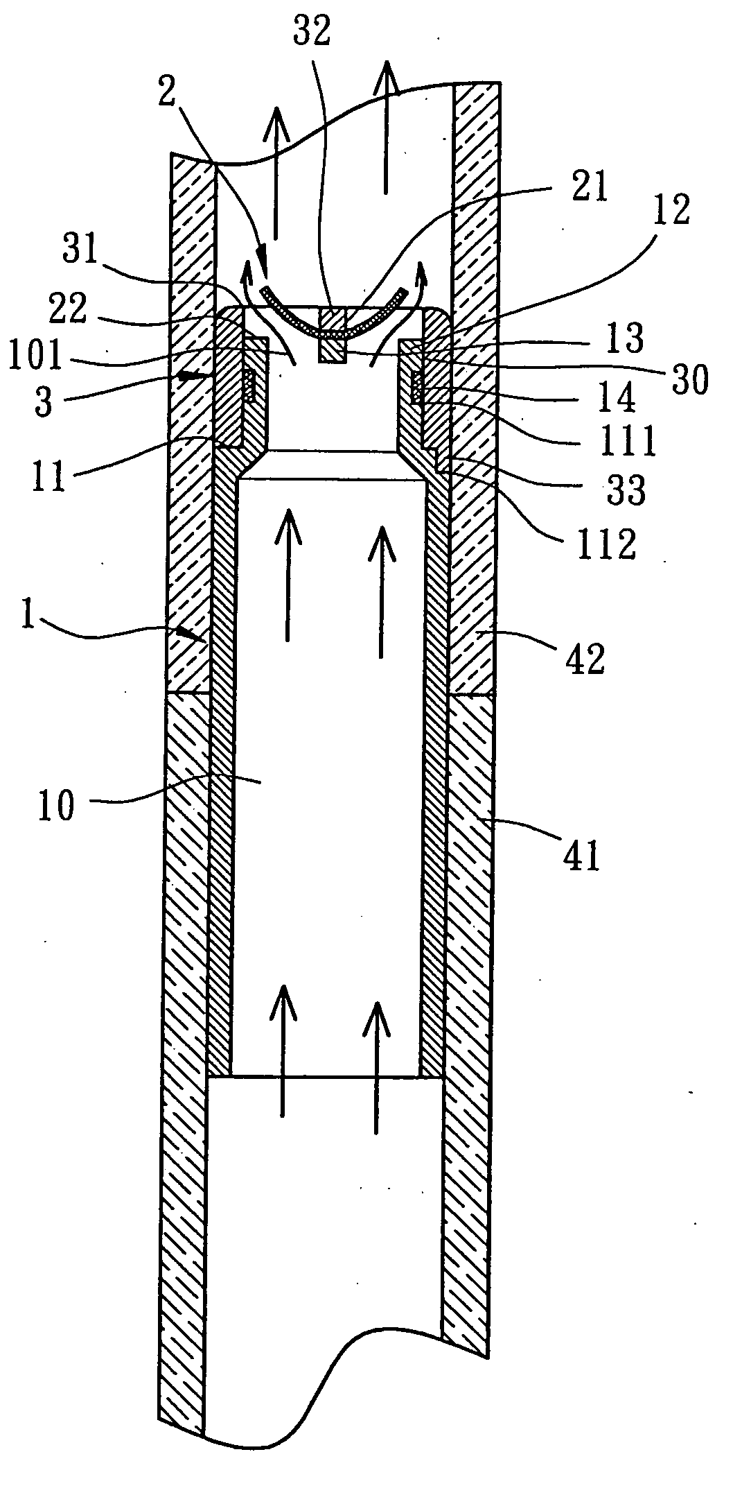 Check valve for fluid