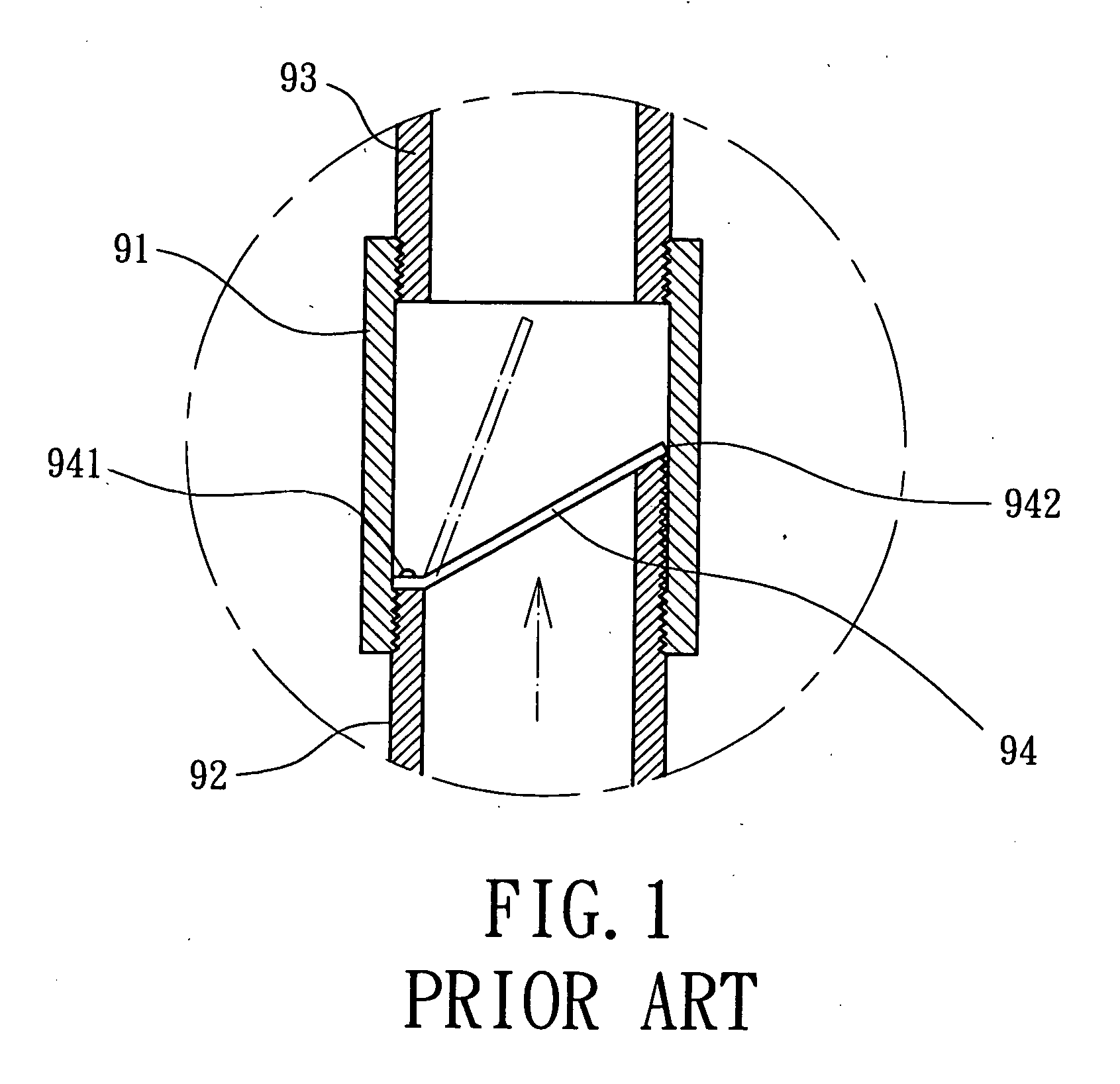 Check valve for fluid