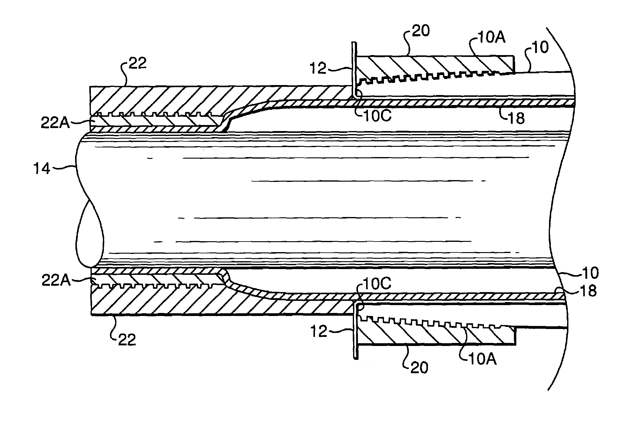 Composite liner for oilfield tubular goods