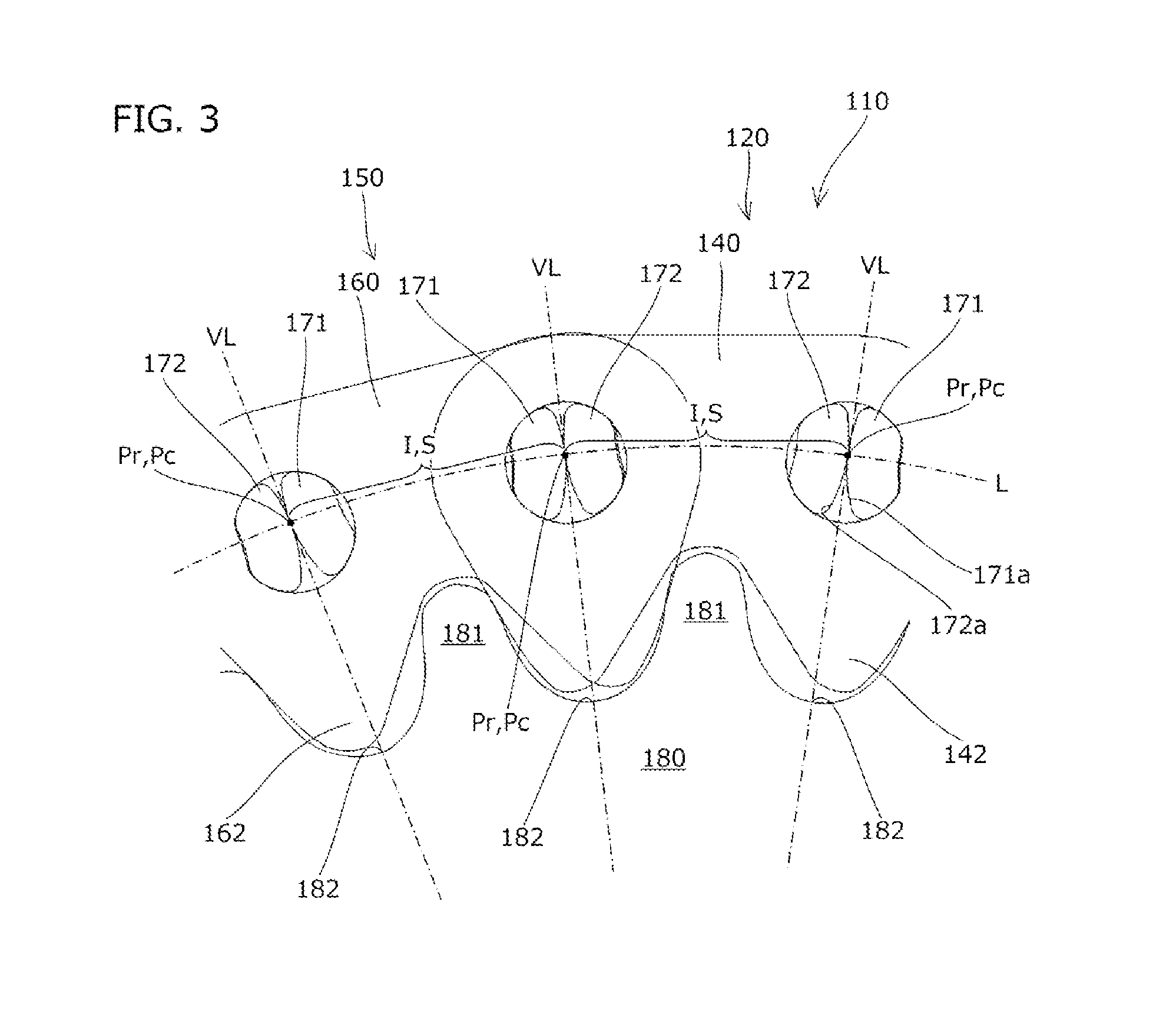 Silent chain and silent chain transmission device