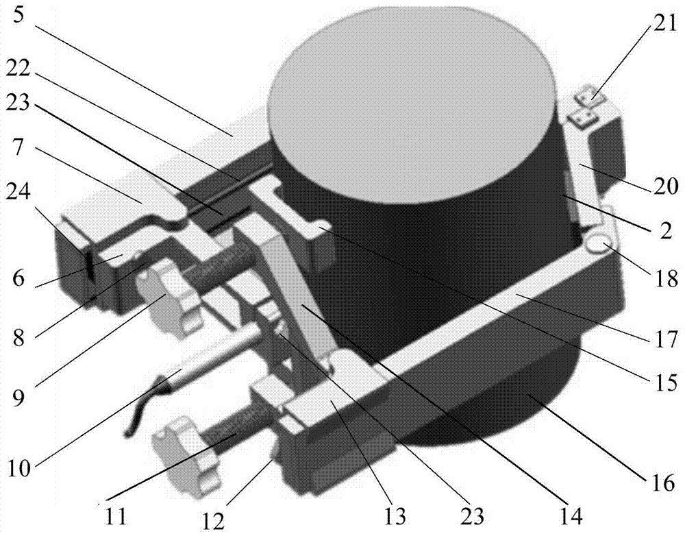 Folding type tree diameter growth real-time precision measurement instrument