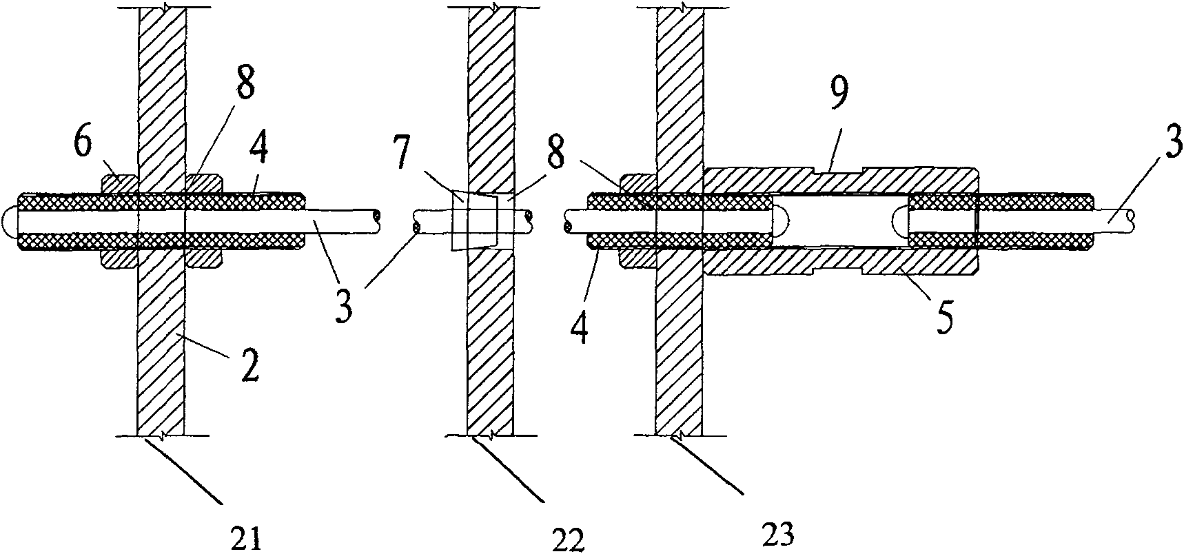 Drop-prevention stayed cable and anchorage system capable of being used for high road or bridge