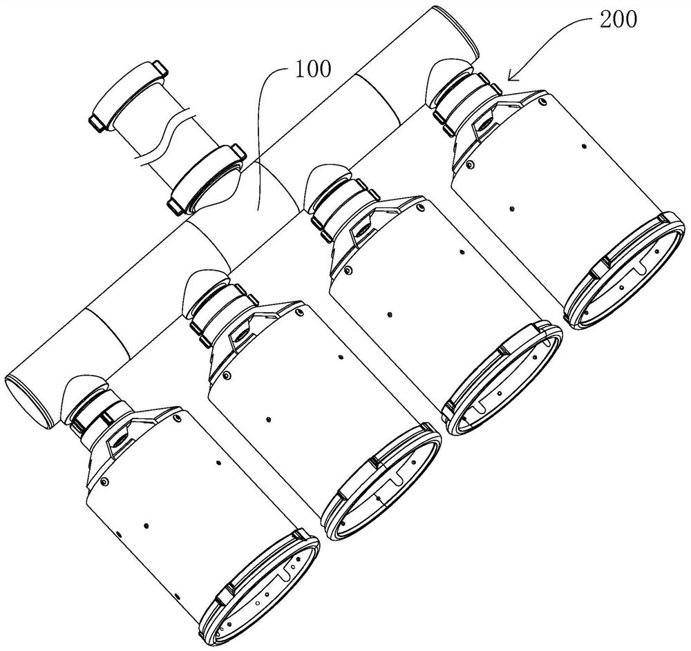 Multi-connected variable foam generator