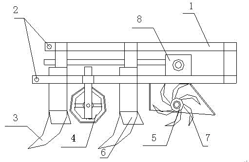 Multifunctional deep scarifier preventing grass intertwining